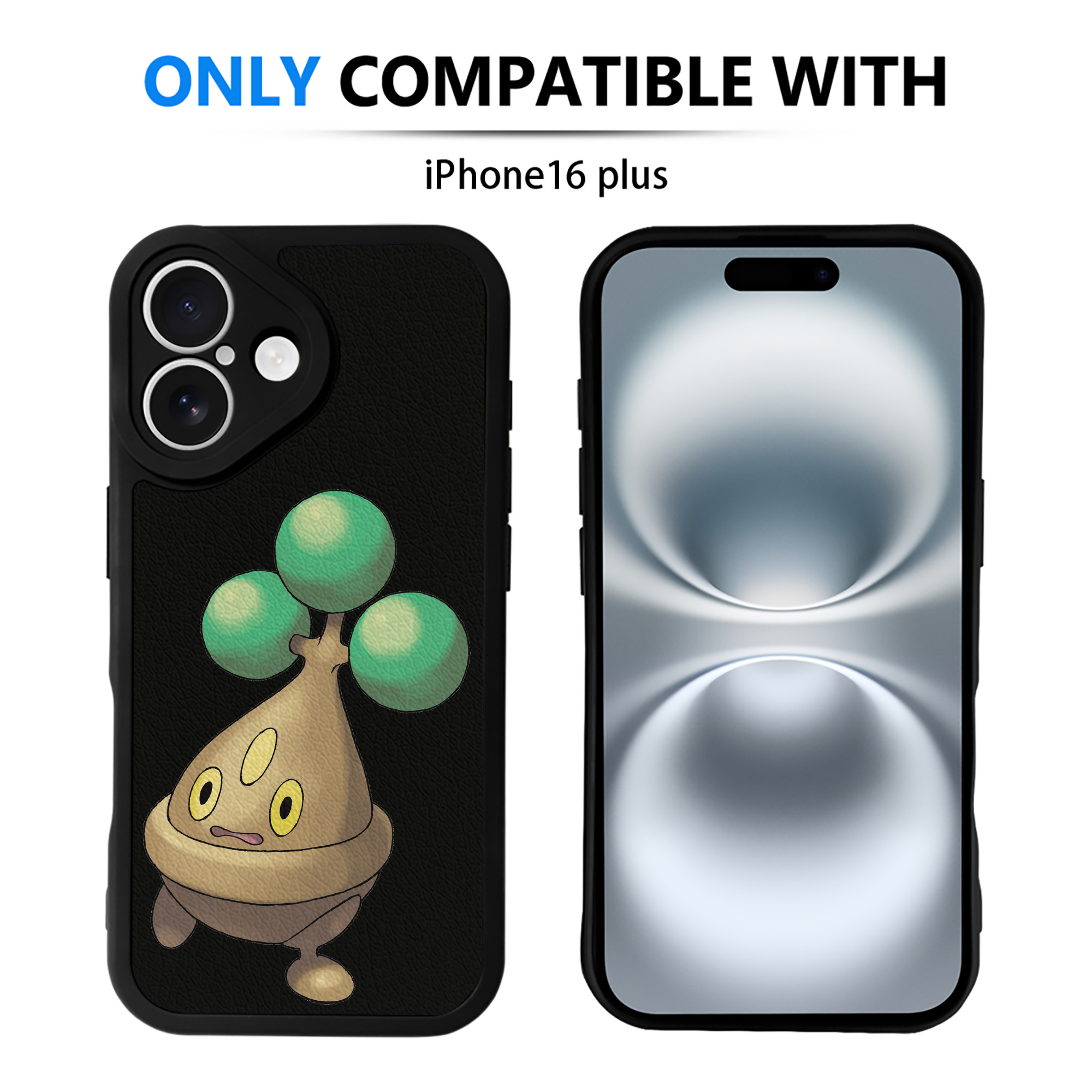 （画像用） ポケットモンスター Pokémon 【iPhone 16シリーズ対応】シリコンスマホケース（レザー調） 材質：シリコン